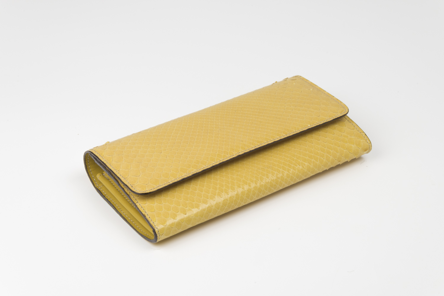 Portafoglio donna pitone lux yellow - immagine 3