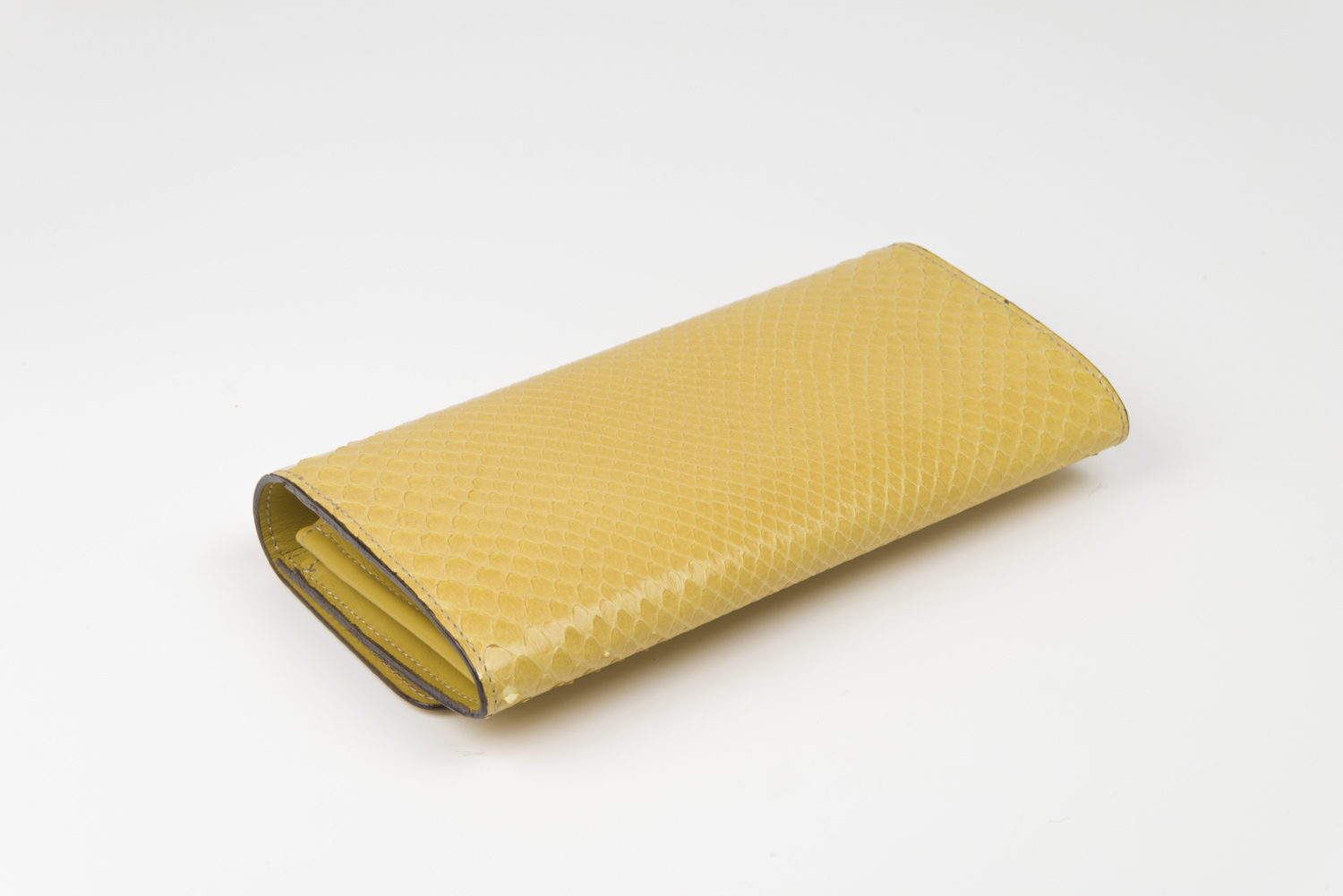 Portafoglio donna pitone lux yellow - immagine 4