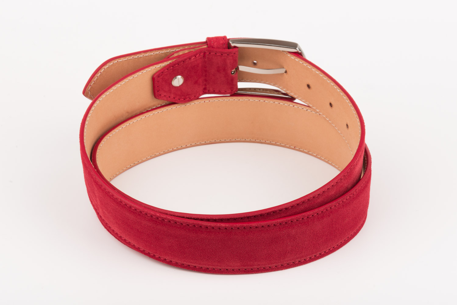 Cintura camoscio rosso - immagine 2