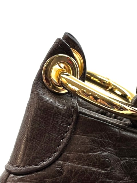 Borsa Butterfly in Vero Struzzo - immagine 3