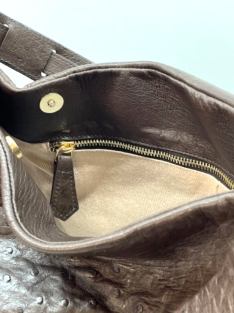 Borsa Butterfly in Vero Struzzo - immagine 5