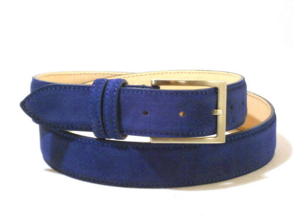Cintura camoscio blu royale